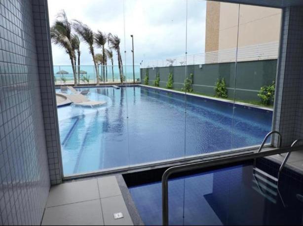 Apto Vista Mar E Pe Na Areia No Beach Way A 300M Do Beach Park أكويراز المظهر الخارجي الصورة